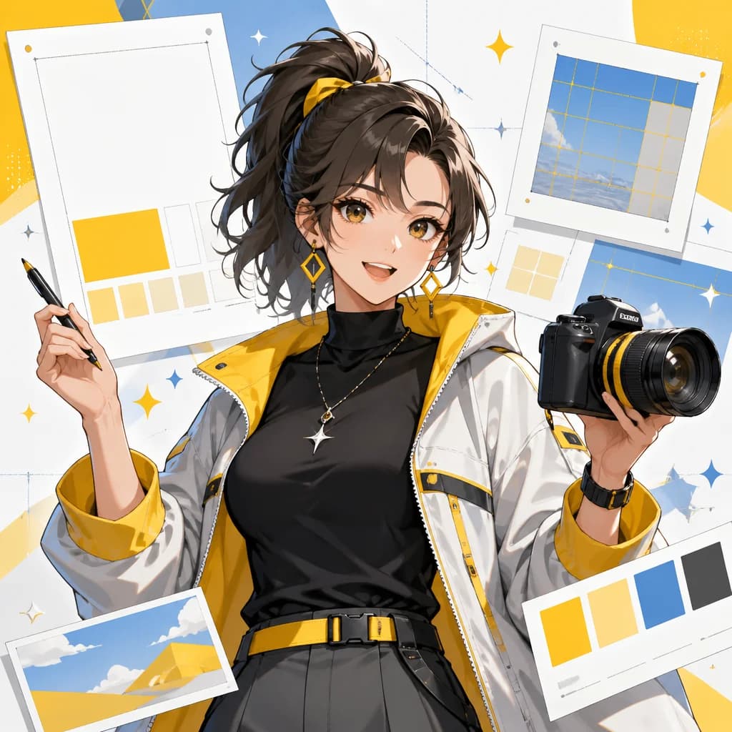Nano Banana Pro 여성 캐릭터 일러스트